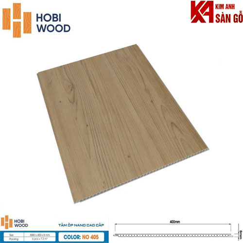 Tấm Ốp Tường Nano Hobi wood NO 405